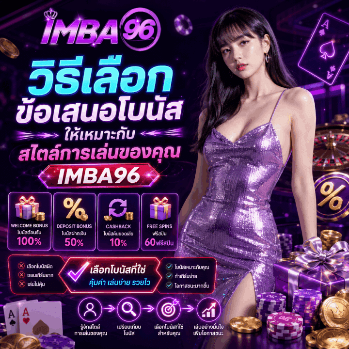 วิธีเลือกข้อเสนอโบนัสให้เหมาะกับสไตล์การเล่น